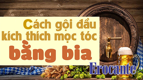 Gội đầu bằng bia giúp mọc tóc nhanh