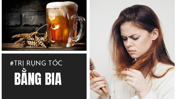 Trị rụng tóc bằng bia