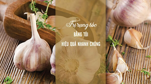 Cách trị rụng tóc băng tỏi