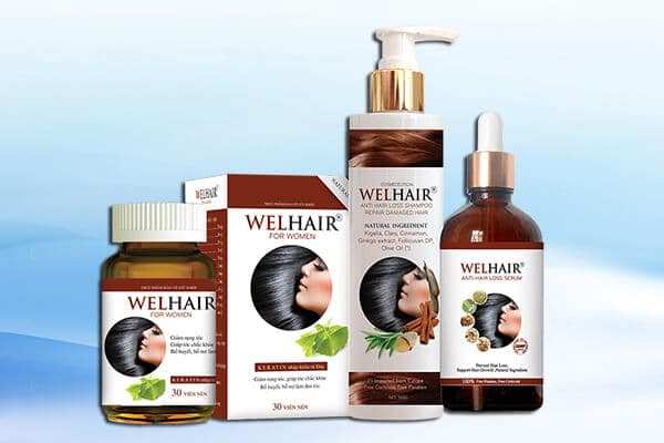 Bộ sản phẩm Welhair giúp tóc mọc nhanh