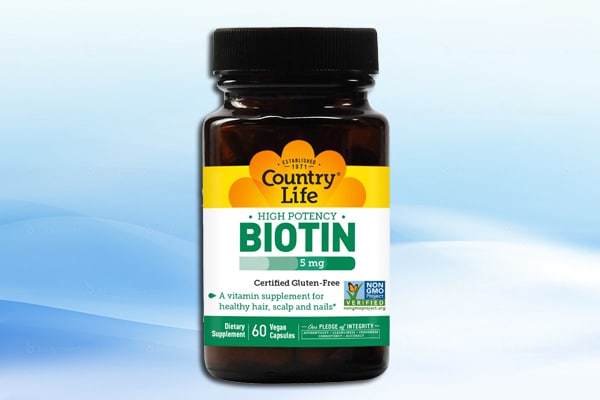 Thuốc mọc tóc nhanh Country Life Biotin cung cấp các vitamin thiết yếu cho tóc